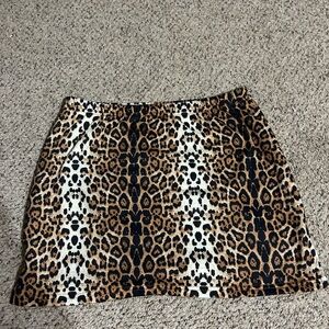 Amazon Animal Print Mini Skirt